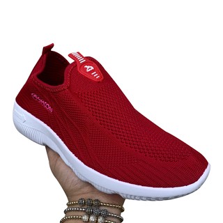 Tenis Rojo Deportivo de Licra Transpirable Modelo NN13 Zanthy Shoes