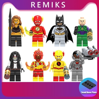 Lego Dc Liga De la justicia Mini Figuras bloques De construcción niños juguetes Batman The Flash cydb Firestorm X0178