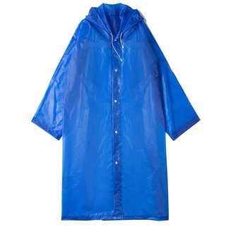 Y larga impermeable reutilizable Eva chaquetas de lluvia con capucha con capucha cubierta de lluvia para hombres mujeres adultas