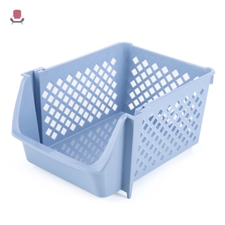 Nu soporte apilable cesta de almacenamiento organizador de alimentos aperitivos juguetes artículos de tocador plástico cubos de almacenamiento