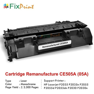 Cartucho de remanufacture CE505A 05A- HP impresora P2035 P2055 P2030 FSB3374