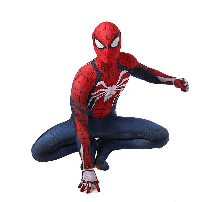 Spider-Man disfraz de Cosplay impresión 3D Spiderman Zentai traje para adultos y niños (4)