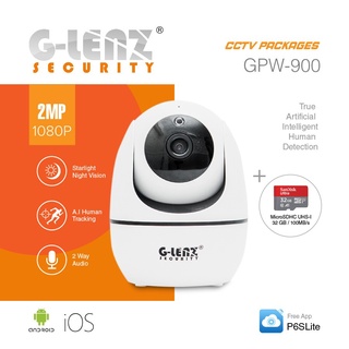 Glenz SMART IP cámara PTZ - GWIP - 2000 (Full HD 2MP) + tarjeta sd - 32 gb