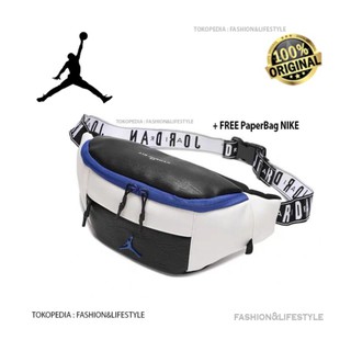 Nike Air Jordan distribuidor cintura - cinturón Logo cuero blanco Original 100 edición limitada