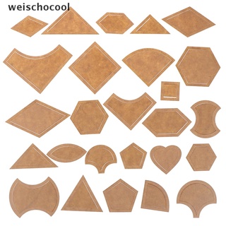 [weischocool] Set of 54 Acrylic Ruler Quilt Patchwork Template Quilting Sewing DIY Tool .