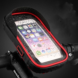 Soporte de teléfono celular Compatible con todos los teléfonos móviles pantalla táctil teléfono móvil soporte de la motocicleta bicicleta eléctrica impermeable soporte de navegación parasol (1)