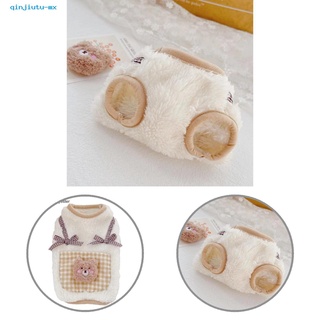 qinjiutu - chaleco de textura suave para mascotas, cómodo para invierno