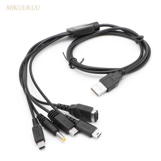 Cargador Usb mikuu cable De carga Para Gba Sp Wii U 3ds Ndsl Xl Dsi Psp 5 en 1