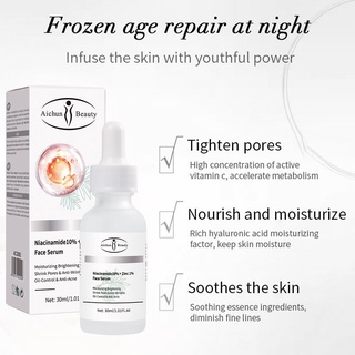rdystock nicotinamida solución suero facial blanqueamiento esencia hidratante poros retráctiles iluminar cara suero cuidado de la piel 30ml