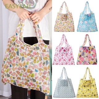 EASYEAH Family Life Gift Bag Polyester Storage Shopping Bag Recyclable Tote Environmental Protection Folding Reusable