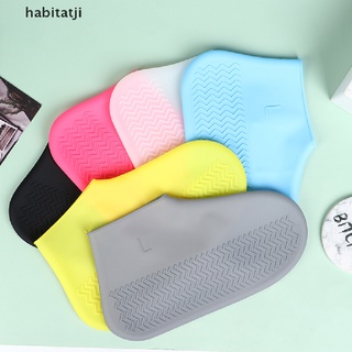 【tji】 Boots Waterproof Shoe Cover Silicone Material Unisex Shoes Protectors Rain Boots .
