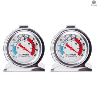 Bestopt - termómetro para refrigerador (20 C~20 C/-20 F ~ 80 F, acero inoxidable, clásico, termómetro grande, con indicador rojo)