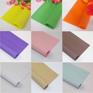 papel de regalo de flores de color puro papel corrugado