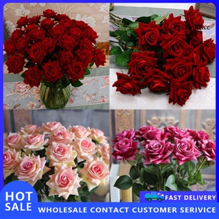 FSNC 1 pza ramo de flores artificiales/rosas/hojas falsas para casa/habitación/ramo nupcial/decoración de boda