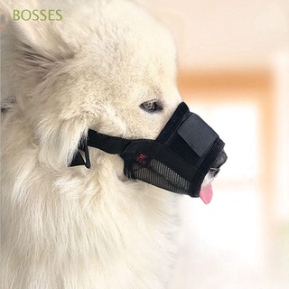 BOSSES Perros pequeños, medianos y grandes Máscara facial Masticar Máscara para mascotas Boca de perro Transpirabilidad Anti - mordedura Ajustable Suave Chihuahua Husky Bulldog Protección contra la|Protección/Multicolor