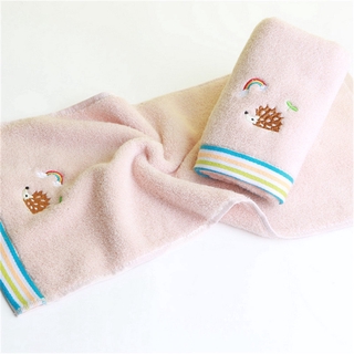 100% algodón bordado de dibujos animados animal patrón suave cómodo bebé niños baño mano toalla 25x50cm (6)