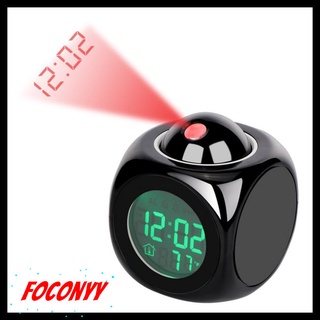 [Disponible En Inventario] Reloj De Proyección Creativa Digital Lcd Snooze Campana Alarma Retroiluminación Led Proyector De Casa Temporizador