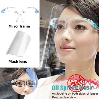 protector facial protector máscara protección de seguridad con gafas escudos reutilizables d9w4 (1)