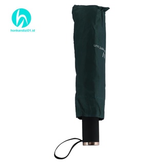 paraguas transparente uv tres pliegues engrosado negro pegamento sol paraguas verde