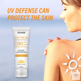 Protector solar crema potente bloqueador solar loción SPF90 PA+++ corrector de larga duración verano playa protección Facial para cuerpo 40g