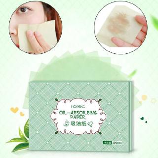 100 pzs papeles de control de aceite facial/sábanas/hojas absorbentes/limpieza facial