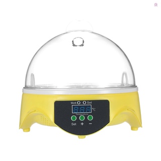 7 huevos mini incubadora digital de huevos incubadora transparente huevos incubadora automática control de temperatura para pollo pato pájaro huevos ac110v (1)