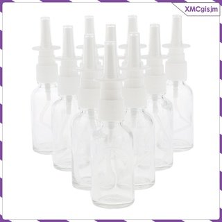 [listo Stock] 10 botellas vacías recargables de vidrio Nasal Spray fino bomba de niebla viales 30 ml traje para maquillaje agua Perfumes aceites esenciales