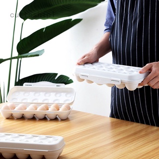 Kitchen Plastic Egg Holder | BPA Free Fridge Organizer with Lid & Handles | Refrigerator Storage Container