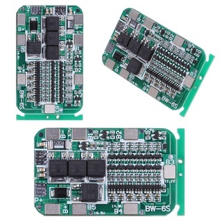 IMG/ 6S 15A 24V BMS Protection PCB Board para 6 paquetes de Li-ion litio 18650 celdas de batería (8)