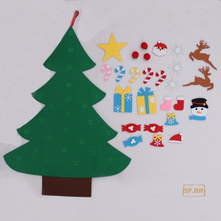 Decoración De pared De fieltro Para educación De árbol De navidad/diy Para niños (7)