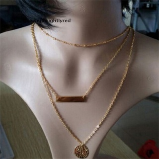 gbrmx collar/choker de cadena chapada en oro con colgante para mujer