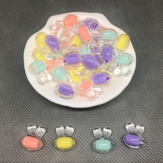 Orejas de conejo 10 piezas de perlas acrílicas en forma de cuentas para accesorios de bricolaje