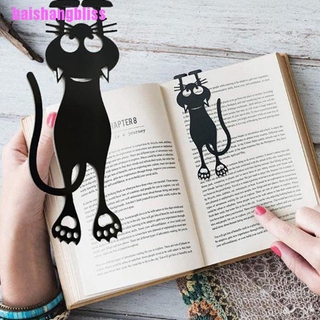 BLL 1PC marcador negro gato libro titular para libros papeles creativo regalo marcador BLL (1)