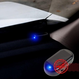 universal coche falso energía solar alarma lámpara de seguridad flash robo sistema antirrobo luz led j9c9 (1)