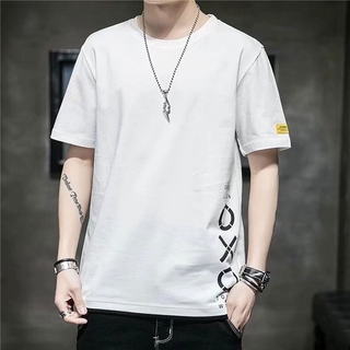 Camisetas de algodón para hombre divertido Casual de gran tamaño Streetwear camiseta de manga corta Tops (1)