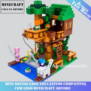 LEGO Minecraft My Wrold The Jungle Tree House figuras Zombie bloques de construcción juguetes educativos para niños Mincecraft regalo