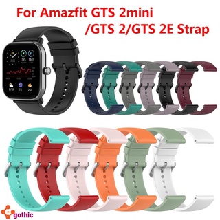 Correa de reloj de silicona para Huami Amazfit GTS 2 Mini correa pulsera de reloj inteligente pulsera deportiva para Xiaomi Amazfit GTS 2 Mini correa GOTHIC (1)