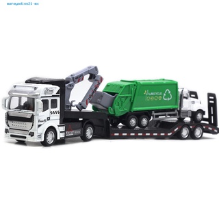 <cod> camión de construcción resistente al desgaste modelo remolque camión de basura saneamiento vehículo modelo desmontable cabeza para niño