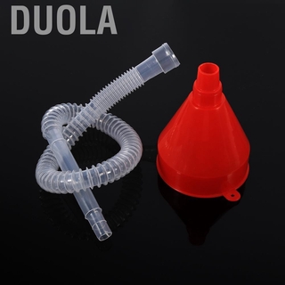 Duola Red Filling Funnel Plastic Oil Durable Compact for Water Gas Liquid (8)