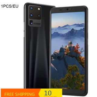 s20 pro smartphone 5.8 pulgadas pantalla smartphone 512m+4g smartphone 3d vidrio plateado cubierta trasera negro teléfono