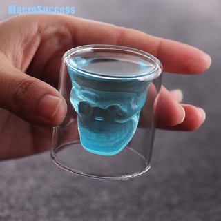 [MCA] Copa de cristal de cabeza de calavera para vino transparente Steins Halloween DFZ (5)