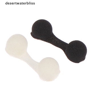 desertwaterbliss 50pcs bronceador nasal tapón spray nariz filtros esponja negro/blanco anti-contaminación dwb