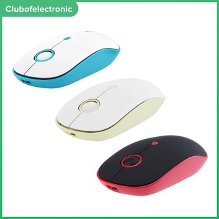 Mouse inalámbrico Portátil ultradelgado Silencioso clubofelectronic Para Notebook/Pc