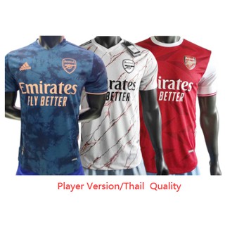 (hogar/fuera/3a) Arsenal Jersey jugador versión edición 2020/2021 Thail calidad camiseta de fútbol Jersey