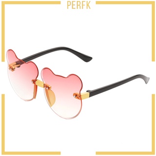 [PERFK] gafas de sol de oreja de gato de dibujos animados para viajar niños protección UV lentes de resina