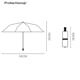 protectionujr transparente plegado a prueba de viento paraguas sol lluvia coche compacto paraguas automático xcv (6)
