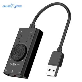 ORICO SC2 tarjeta de sonido externa USB ajustable adaptador de tarjeta de Audio PC