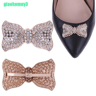 gmy 1Pc Rhinestone bowknot metal zapatos clip hebilla mujer zapato encanto accesorios