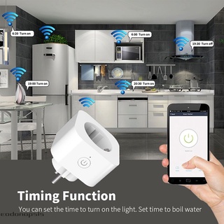 WiFi 16A Smart Plug Socket Tuya Control Remoto Electrodomésticos Funciona Con Alexa Google Home No Requiere Hub COD