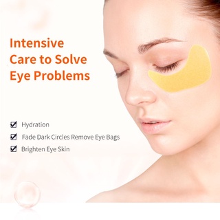 Breylee vitamina C máscara de ojos eliminar bolsas de ojos se desvanecen círculos oscuros iluminar hidratante 8 pares